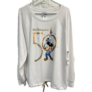 NWT Walt Disney World 50th Anniversary Mickey Mouse Sweatshirt Size 2XL